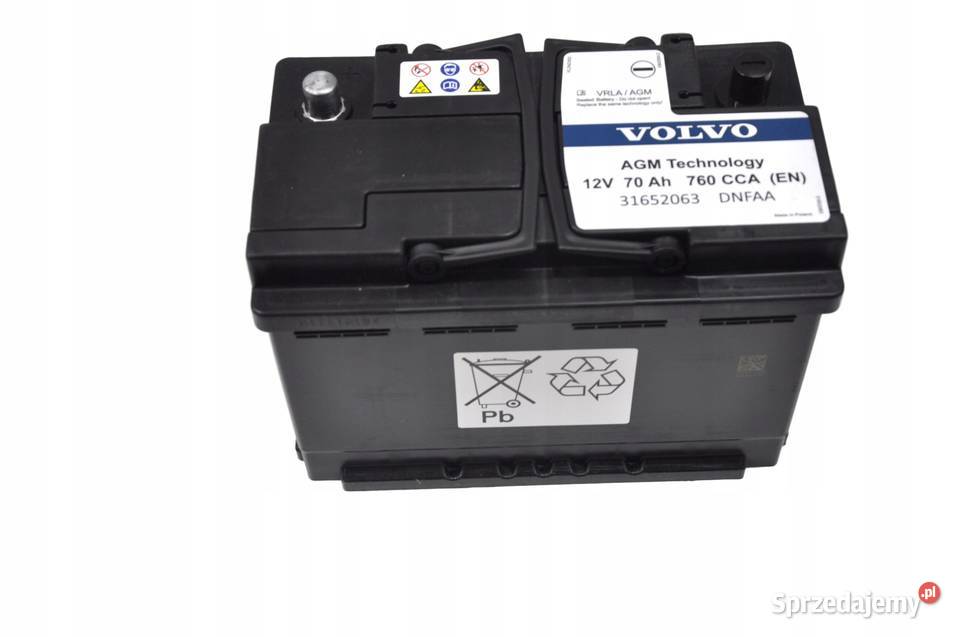 VOLVO S60 V60 XC60 akumulator oryginal 760A 70Ah Bielany Wrocławskie