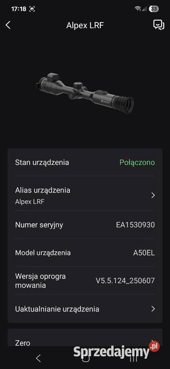 Luneta Noktowizyjna HIKMICRO Alpex 4K A50E XHOG Kutno