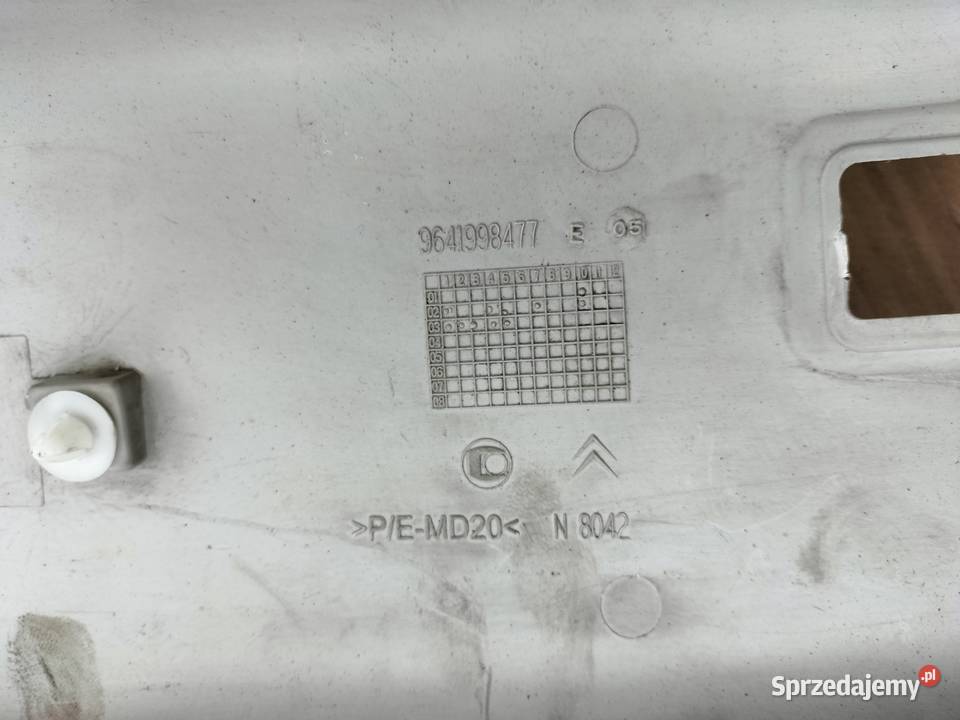 CITROEN C3 9641998477 OSŁONA PODSUFITKI Kamień-Kolonia sprzedam