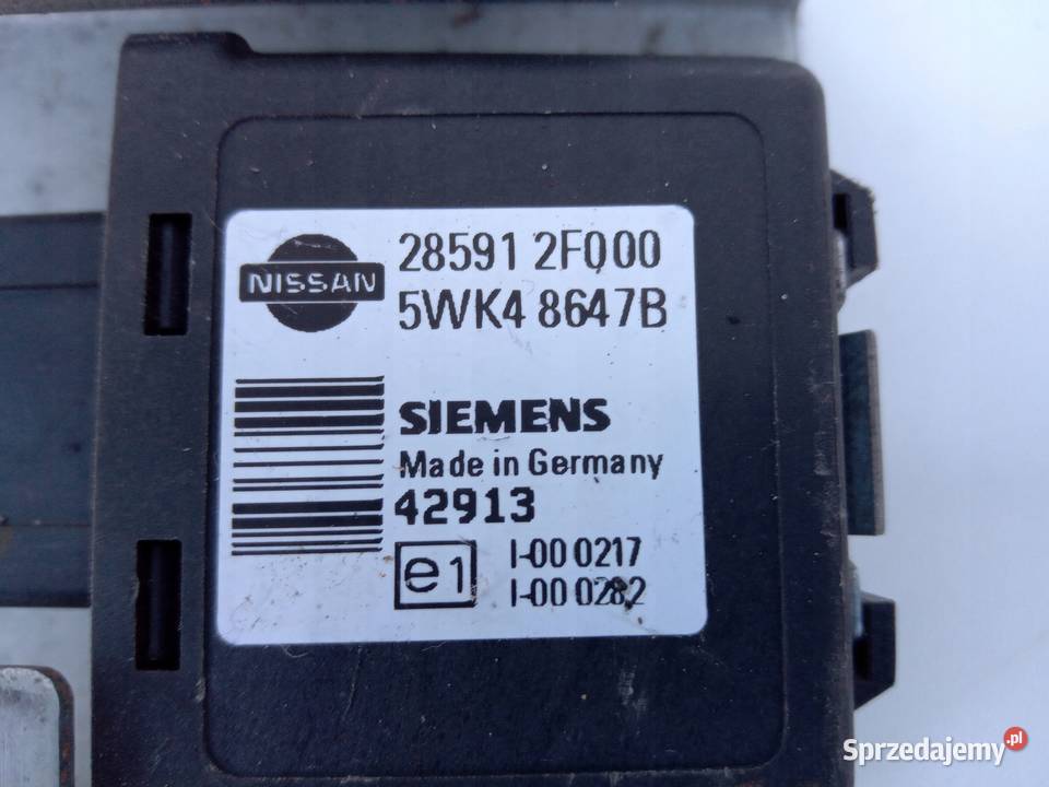 MODUŁ STEROWNIK IMMOBILIZER IMMO NISSAN MURANO Nowy Tomyśl