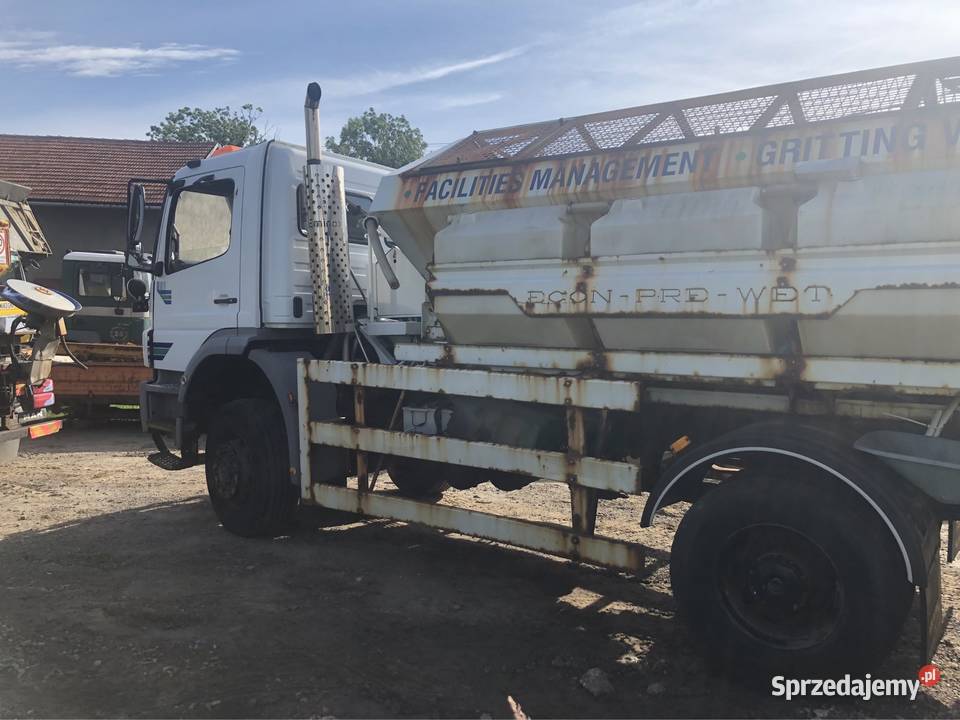 Mercedes Axor 1823 piaskarka solarka econ pług 126000km Pługi (piaskarki) Ropczyce