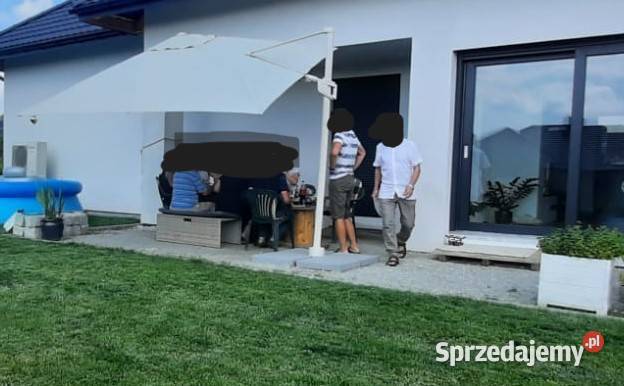 parasol ogrodowy 3x3 m beżowy regulowany