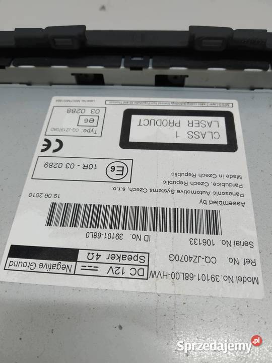 RADIO 3910168L00HVW Suzuki Swift V 20102017 osobowe świętokrzyskie sprzedam