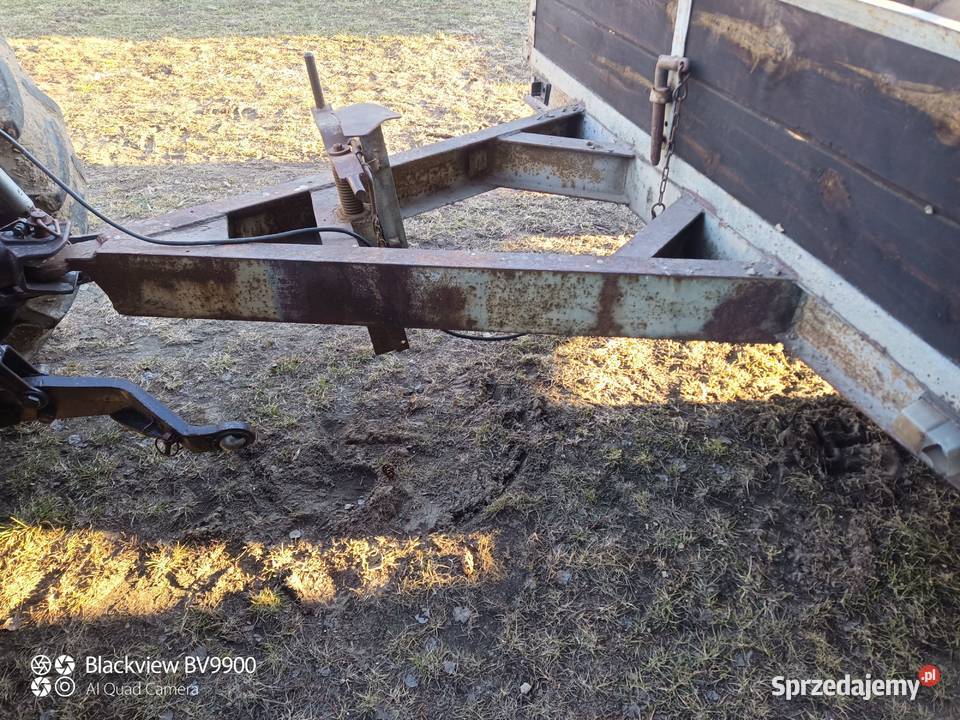 Przyczepa rolnicza jedno osiowa sztywna mocna Krzywda sprzedam