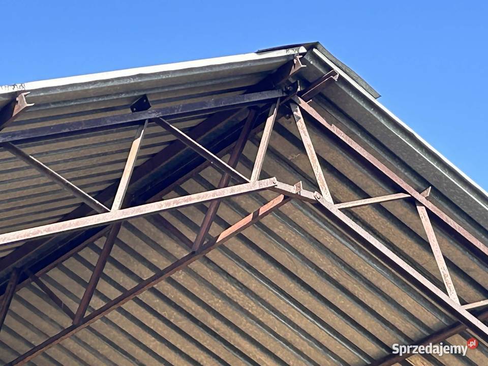 HALA wiata konstrukcja blacha trapez dach 135x25 Kutno
