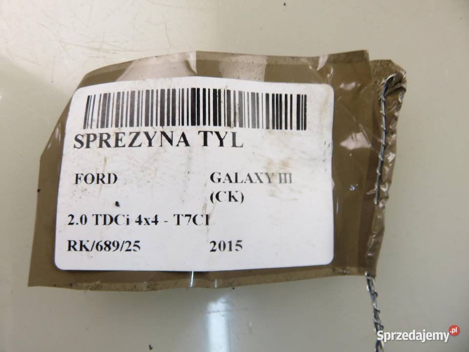 SPRĘŻYNY TYŁ FORD GALAXY MK3 20 TDCi 4x4 T7CI sprzedam