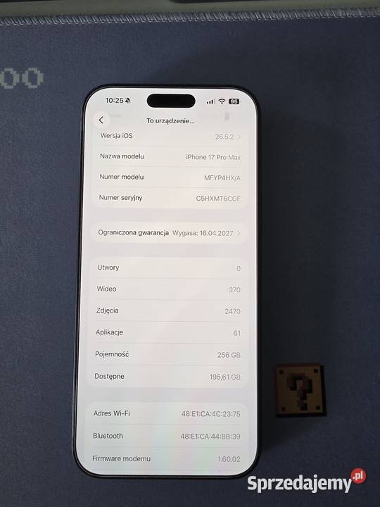 iPhone 17 pro 256 GB gwarancja Apple i Skarżysko-Kamienna