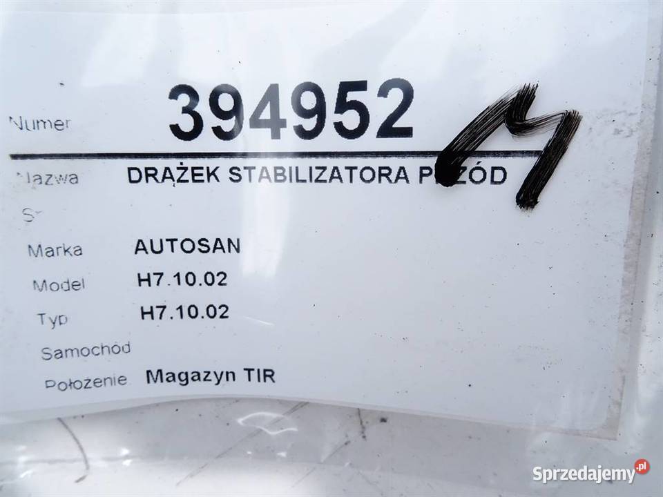 DRĄŻEK STABILIZATORA PRZÓD AUTOSAN Van minibus