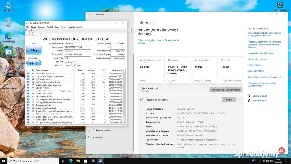 Komputer stacjonarny Dell Vostro i5 ram 8GB hdd Dell małopolskie Kraków