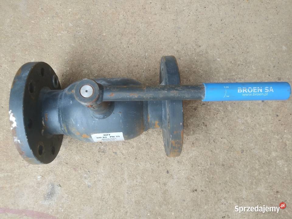 Zawór kulowy kołnierzowy Broen dn80 pn25 wielkopolskie Poznań sprzedam