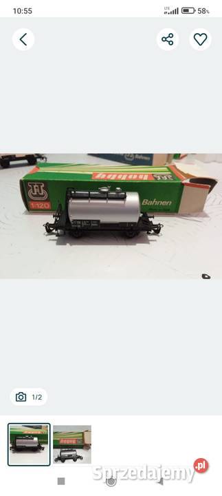 Wagonik Cysterna Srebrna TT wielkopolskie Poznań