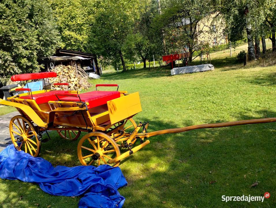 Piękny powóz wagonetka bryczka śląskie Janowice