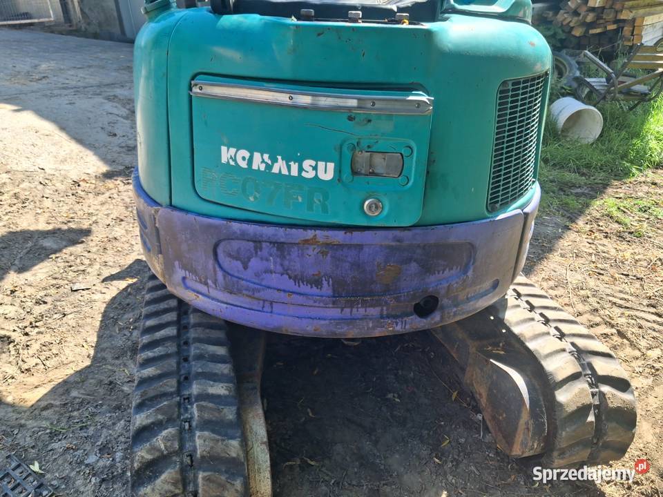 Kamatsu PC07 uszkodzona Konary