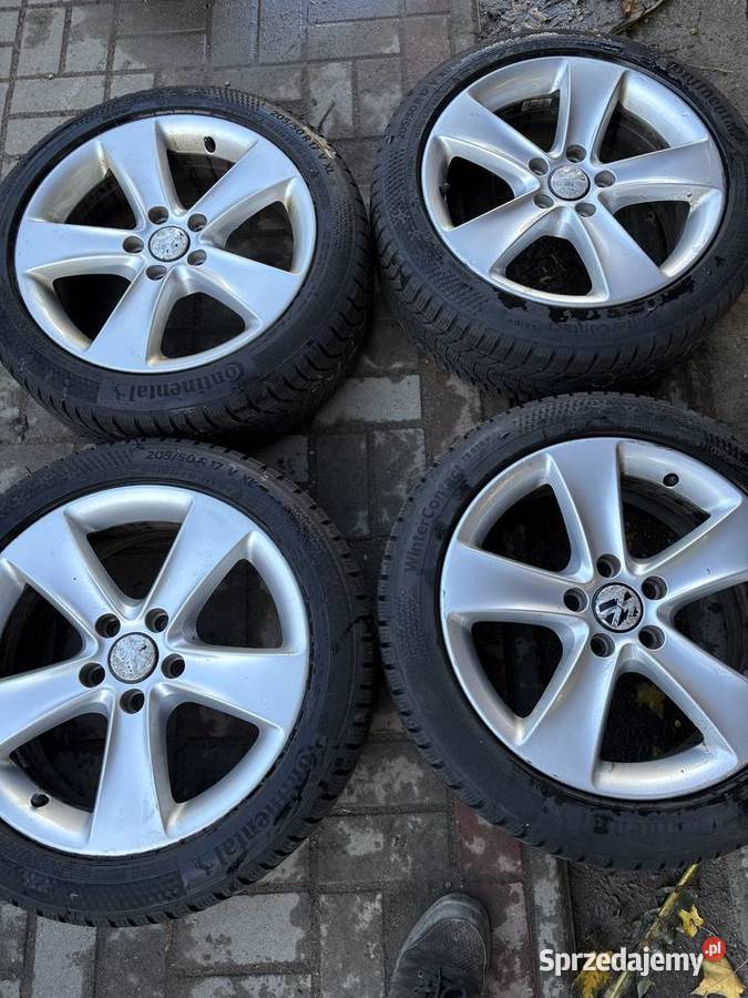Felgi aluminiowe z oponami zimowymi Brzeźno sprzedam