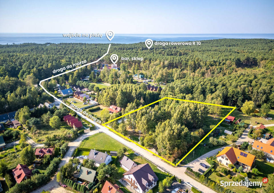 Działka budowlana w Jarosławcu piaszczystej zachodniopomorskie Jarosławiec