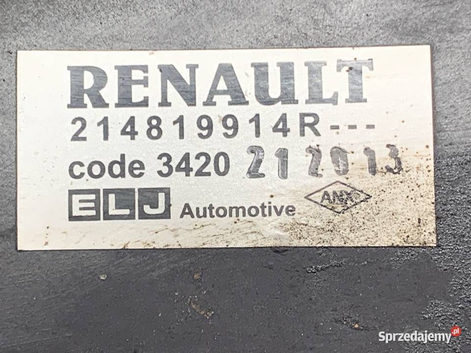 WENTYLATOR CHŁODNICY DACIA DUSTER 15 90 Wentylatory chłodnicy