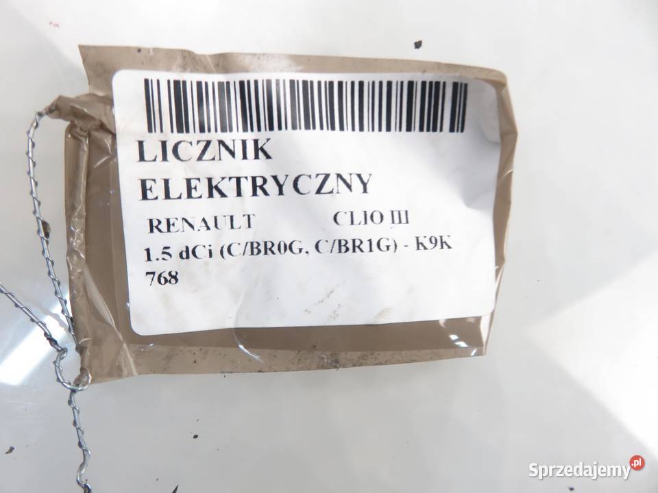 LICZNIK RENAULT CLIO III 15 dCi 68 K9K 768 osobowe małopolskie