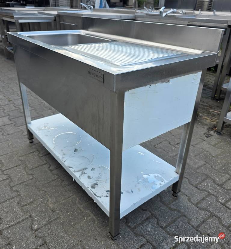 Zlew 1 Komorowy z Półką Blat Ociek Duży Zlew