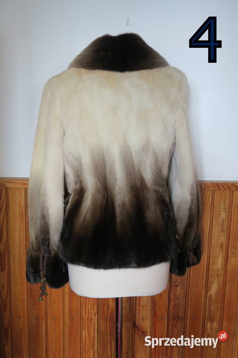 Kurtka z norek norki cieniowane grzbiety Futro Katowice