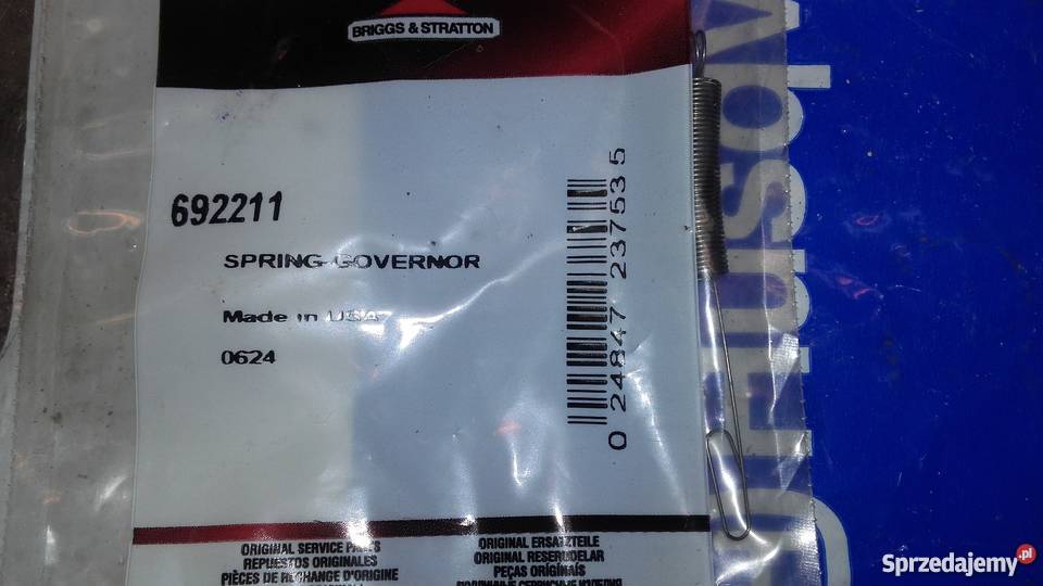 Sprezyna regulatora obrotow Briggss Żywiec