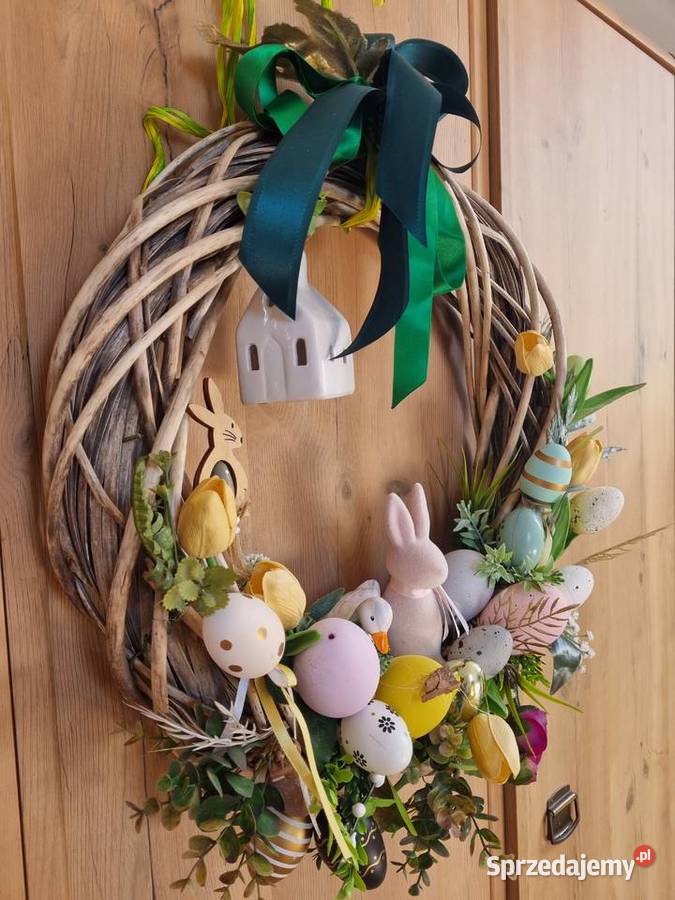 Stroik Wielkanocny własnoręcznie robiony duży 55 lubelskie