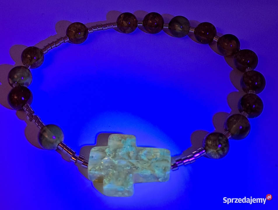 Bransoletka dziesiątka różańca z bursztynu mazowieckie