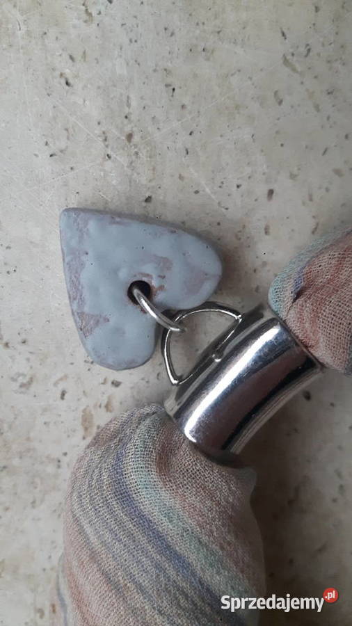 Naszyjnik ceramiczny ręcznie wykonany Otwock