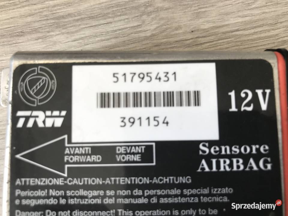 MODUŁ SENSOR AIRBAG FIAT GRANDE PUNTO 51795431 Gidle sprzedam