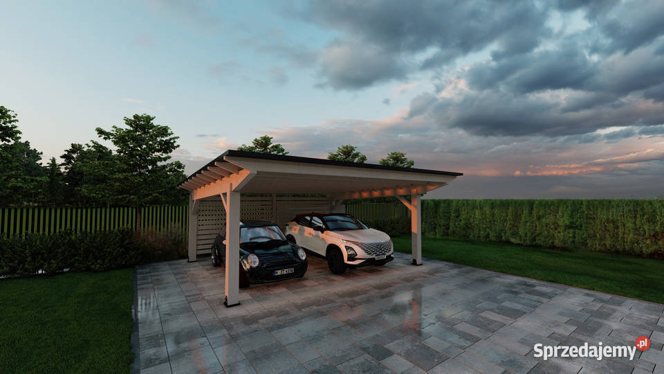 Wiata garażowa drewniana Sevilla 6M mazowieckie