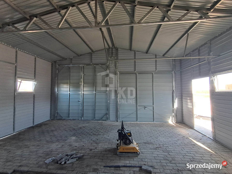 Hala 75x6m białybrama uchylna brama 4x okno Tczew