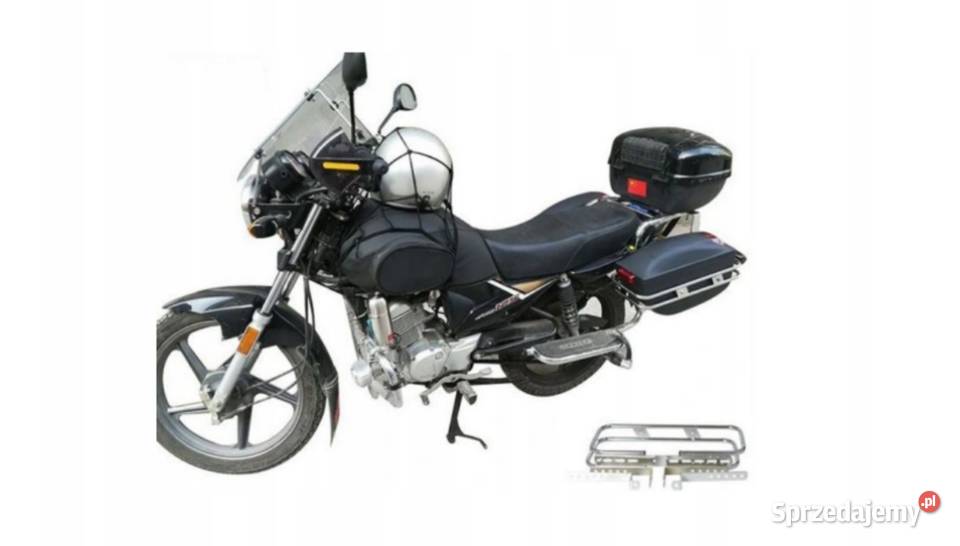 KUFRY BOCZNE DO MOTOCYKLA ZE STELAŻEM I