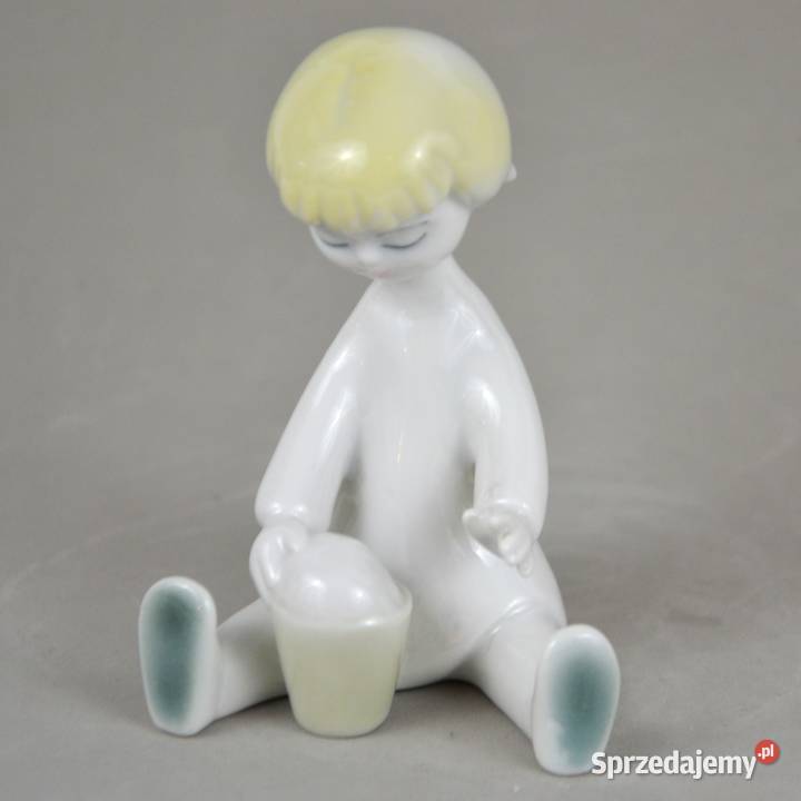 3 figurki art deco Hollohaza Aurl Kldor lata Pomiechówek