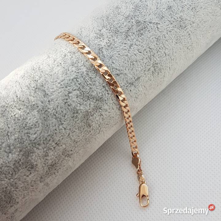 BRANSOLETKA ZŁOTA CELEBRYTKA PANCERKA KLASYCZNA Trzebinia