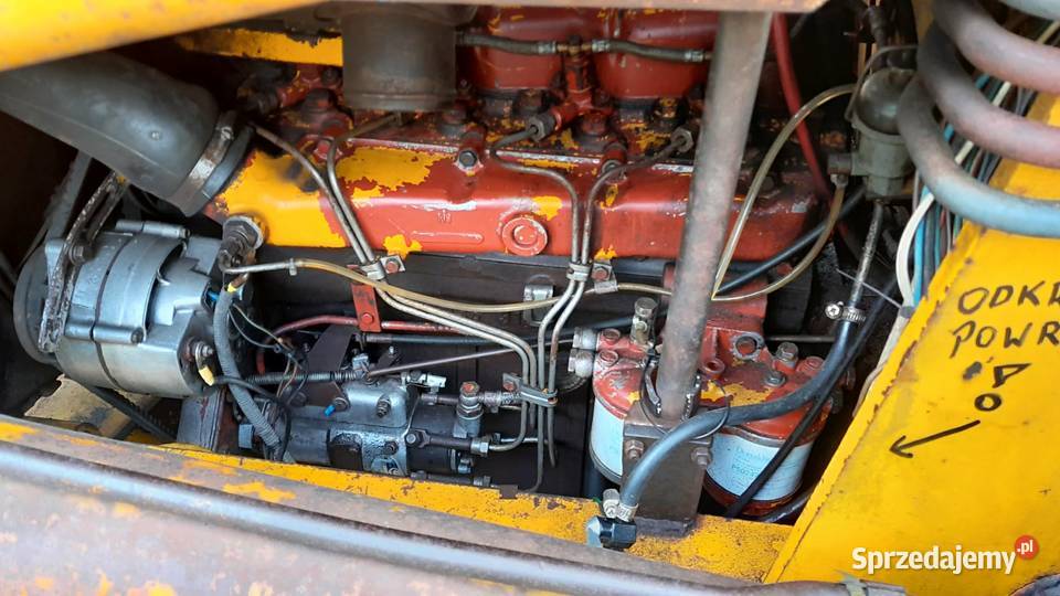 koparko ładowarka case IH krokodyl silnik Grotów