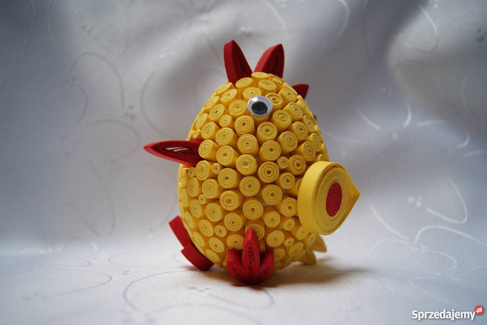 Jajka wielkanocne zajączki quilling małopolskie Przeciszów
