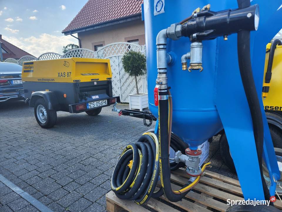 Atlas copco xas 87 piaskarka 200Litrów Dostawa I Szczecin