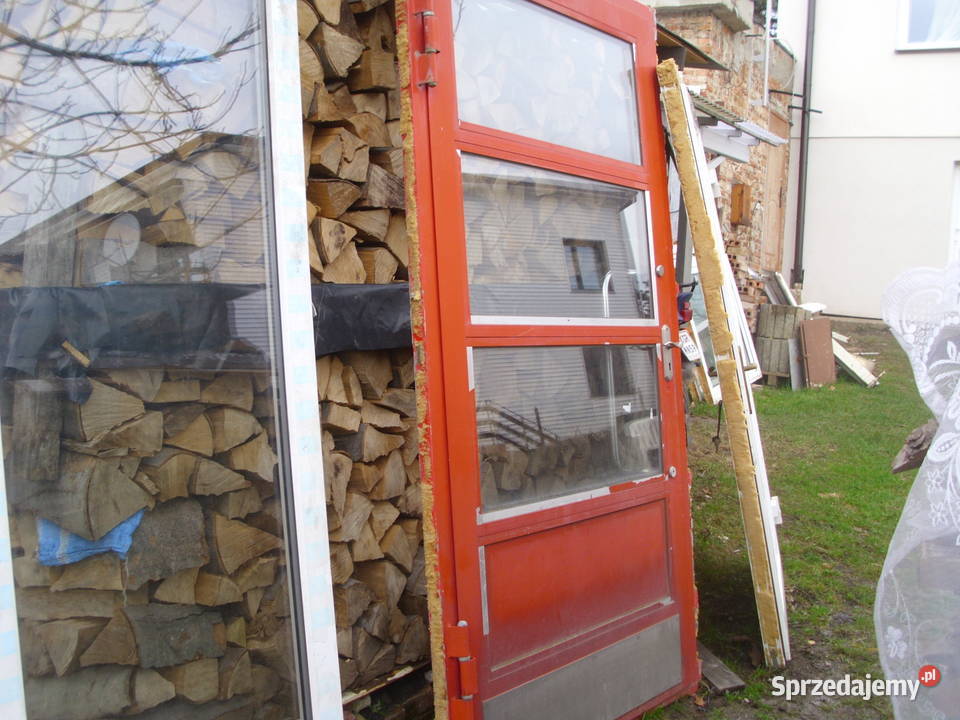 drzwi zewnętrzne stalowe 114 wysokość 214 Gorlice sprzedam