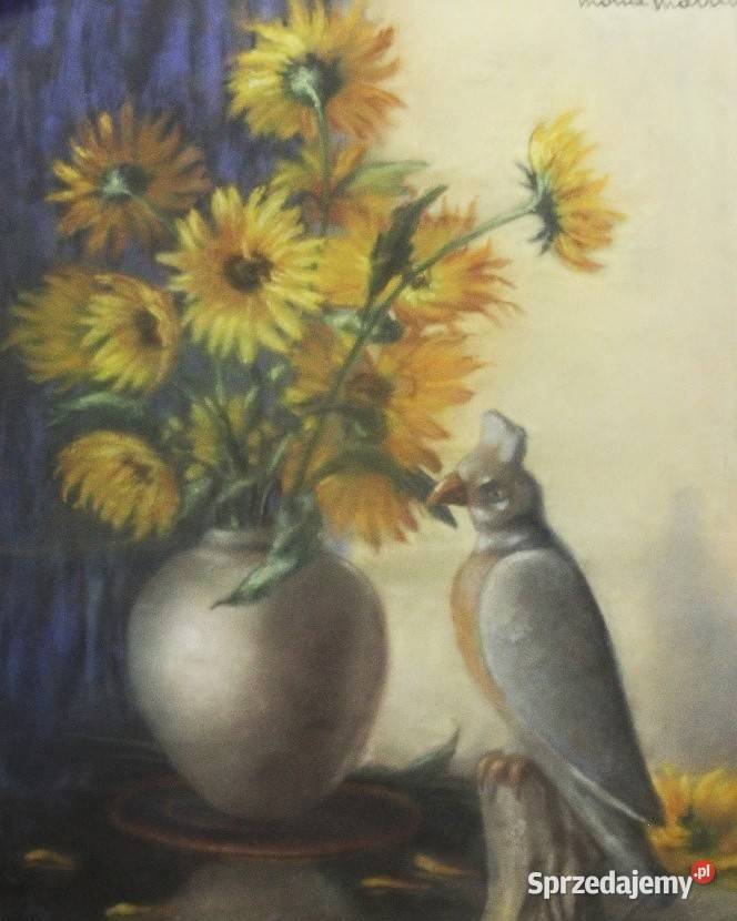 WYPRZEDAŻ Martwa natura pastel na kartonie Mona Bronisze