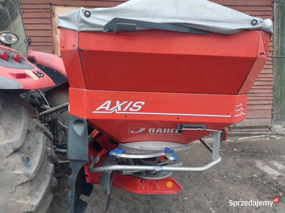 Rozsiewacz RAUCH AXIS 301 3000 L 2012 r talerze warmińsko-mazurskie Dobre Miasto