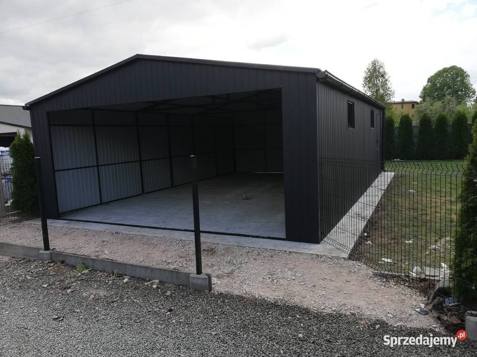 Garaż Blaszany 8x5 GRAFITOWY Garaże Blaszane Nowy Sącz