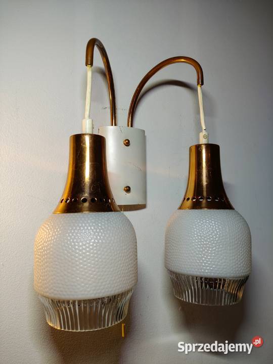 Kinkiet lampa MidCentury vintage Kalisz
