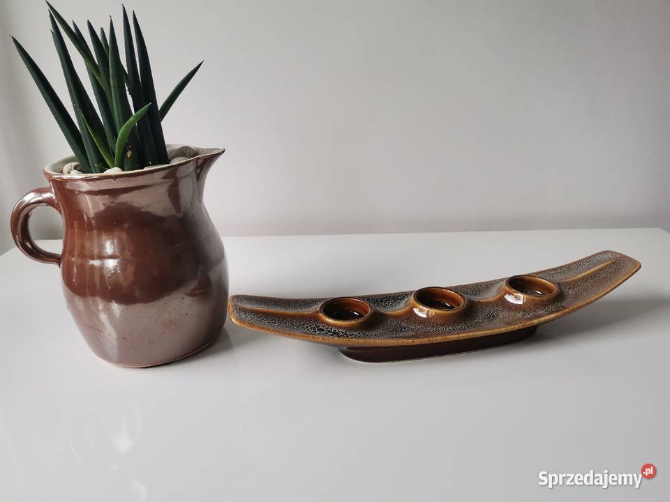 Stary świecznik Janusz porcelit Mirostowice PRL śląskie Katowice