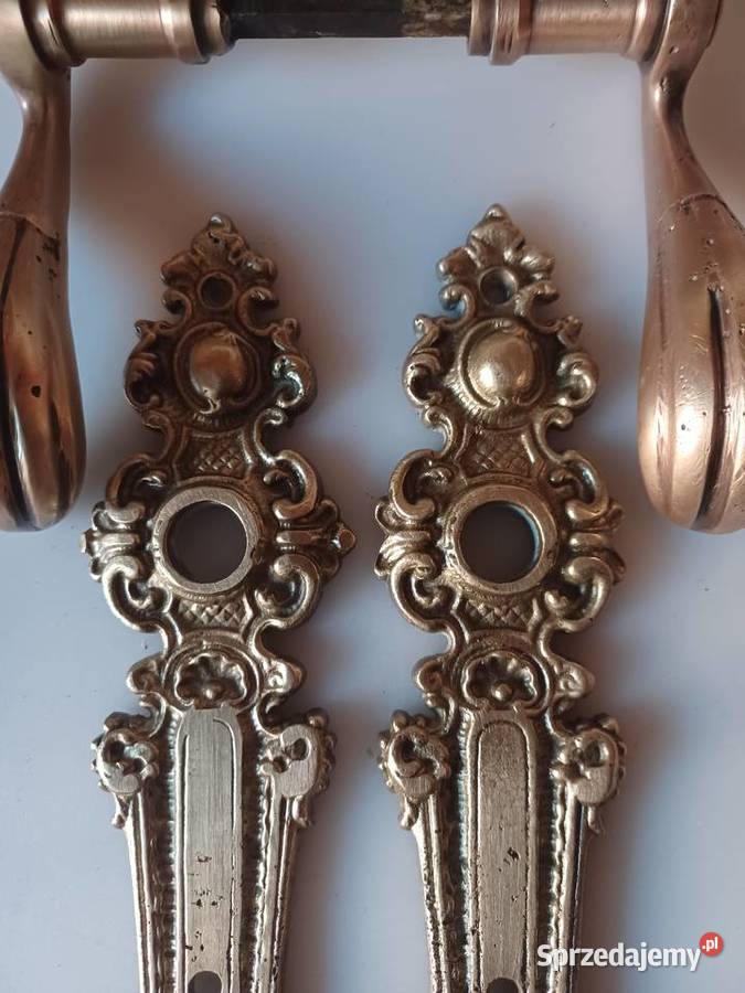 Mosiężne pałacowe klamki i szyldy Poznań sprzedam