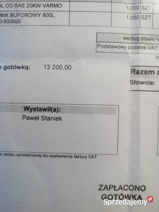 Piec zasypowy SAS 20 KW VARMO zbiornik BUFOROWY Dom i Ogród