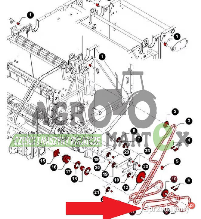 86562829 ŁAŃCUCH L212725 CNH Case IH Wichrów