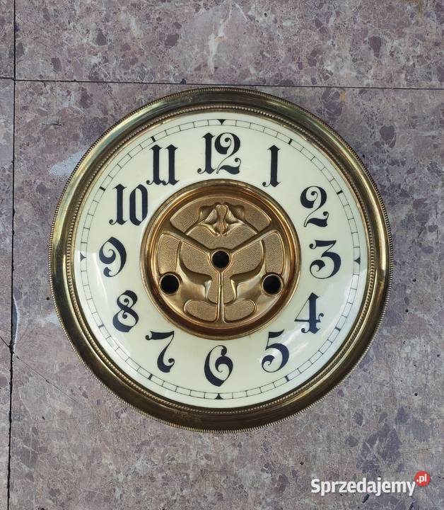T227 Tarcza zegara GB Becker tzw porcelanka ecru