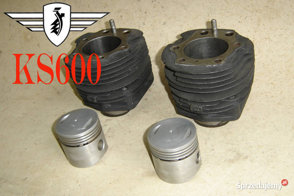 Zundapp KS 600 cylinder tłok x2 komplet Wrocław sprzedam
