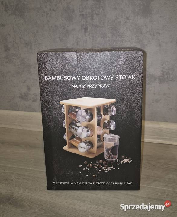 Przyprawnik obrotowy stojak na 12 przypraw Nowy łódzkie