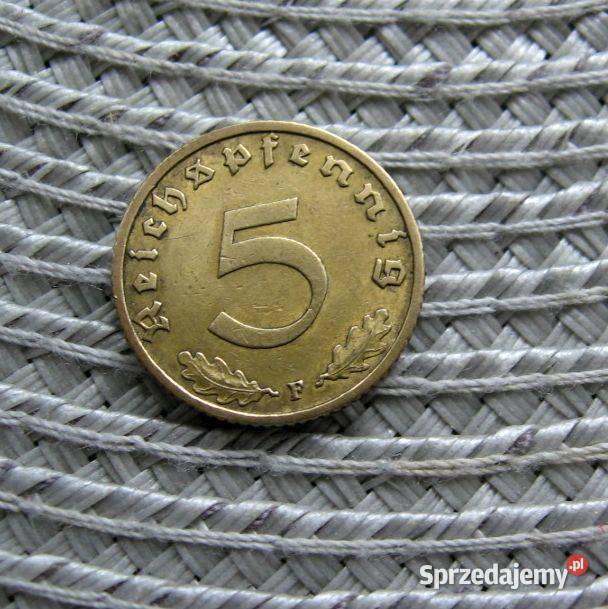 Niemcy 5 Reichspfennig 1938r F Kalisz
