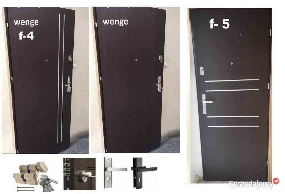 Drzwi z montażem ZEWNĘTRZNE wejściowe Sieradz